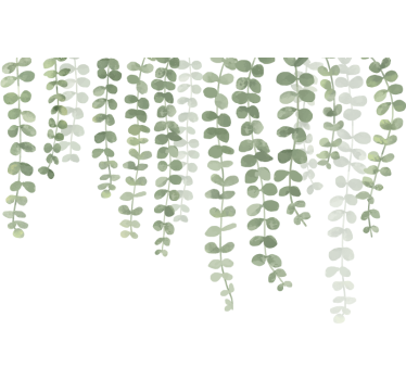 Hængende tynde blade wallsticker - TenStickers