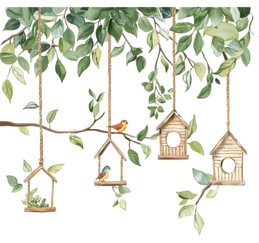 Fuglereservat wallsticker - TenStickers