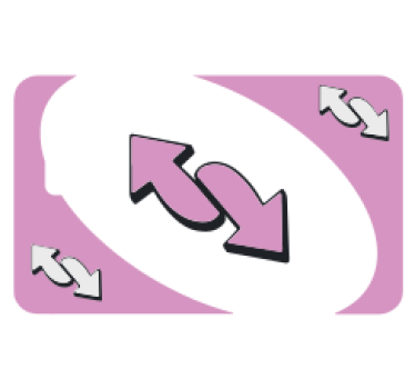 Uno kort pink kreditkort klistermærke - TenStickers