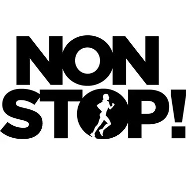 Sports Klistermærke, Non Stop - TenStickers