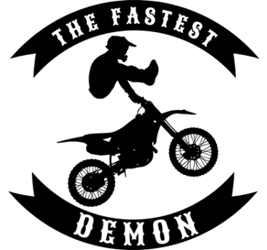 Motorcykel klistermærker fastest demon salto - TenStickers