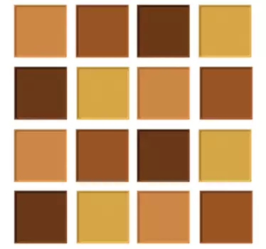 Flisebånd klistermærke, brune toner - TenStickers