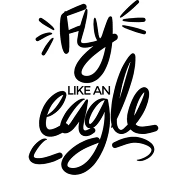 Dekorativt klistermærke  fly like an eagle - TenStickers
