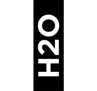 Klistermærke til badeværelset H2O - TenStickers