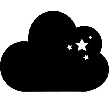 Klistermærke sky & stjerner - TenStickers