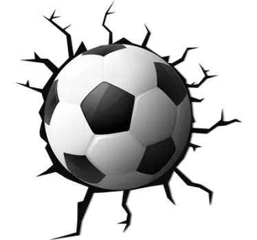 Fodbold wallsticker dekoration - TenStickers