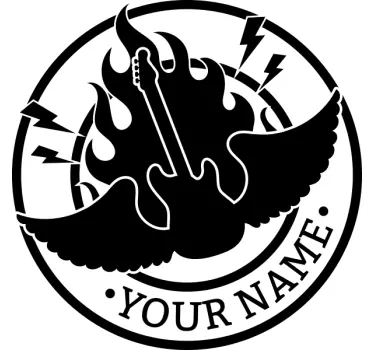 Brugerdefineret klistermærke, rockgruppe - TenStickers
