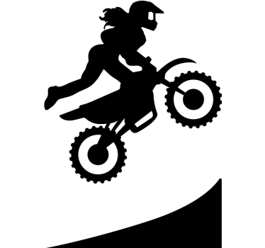 Motocross lyskontakt klistermærke - TenStickers