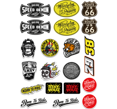 Original bombepakke motorcykelklistermærke - TenStickers