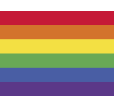 Lgbtq-flag klistermærke til bil - TenStickers