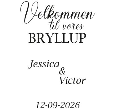 Spejl, der kan tilpasses bryllup klistermærker - TenStickers