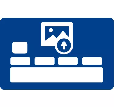 Personligt kreditkort klistermærke - TenStickers