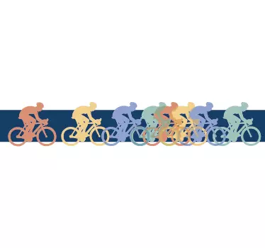 Cykelfelt wallsticker - TenStickers