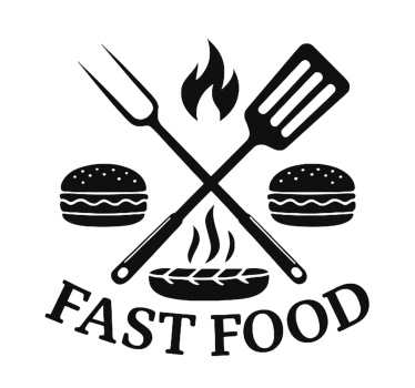 Fastfood-værktøjer kokken klistermærke - TenStickers