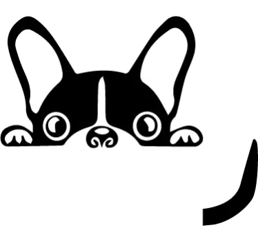 Lille hund stikkontakt stikcer - TenStickers