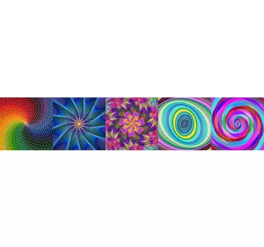Kantbånd hypno-spiral klistermærke - TenStickers