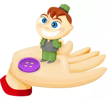 Hop-o'-my-thumb-klistermærke - TenStickers