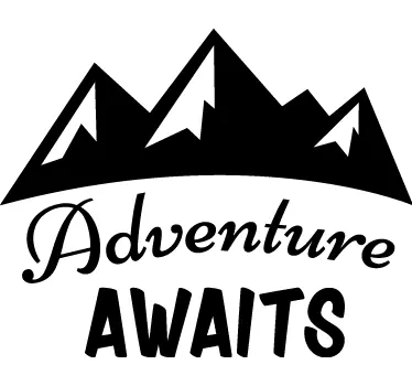 Eventyr venter forude bil sticker - TenStickers
