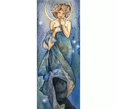 Alfons mucha maleri vinyl vægkunst - TenStickers