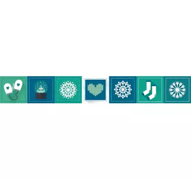 Hyggeligt kantbånd klistermærke - TenStickers