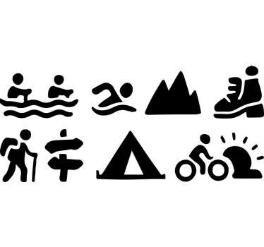 Udendørs eventyrkollektion klistermærke til bil - TenStickers