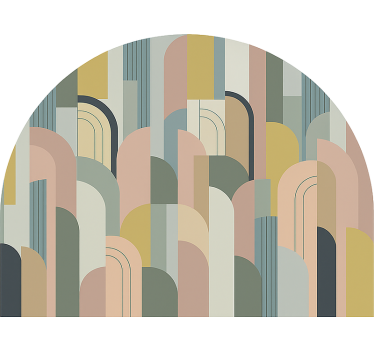 Moderne geometriske buer wallsticker dyr - TenStickers