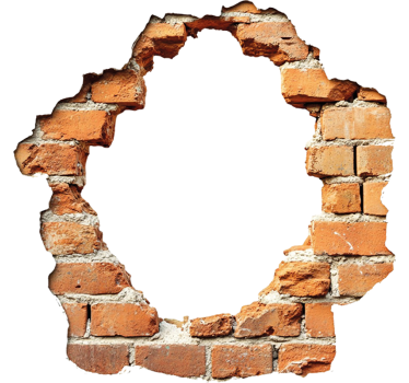 Brudt stenmur wallsticker dyr - TenStickers