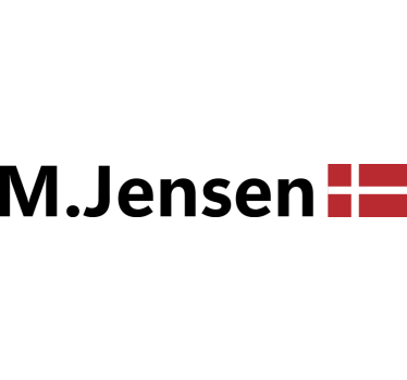 Dansk flag og navn klistermærke til cykel - TenStickers
