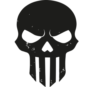 Kraniumhjelm design motorcykelklistermærke - TenStickers