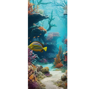 Klistermærke til dør ocean til børneværelset - TenStickers