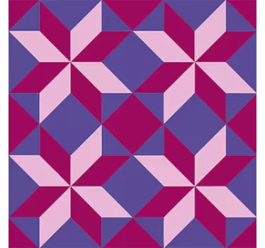 Skabelse af geometriske motiver kantbånd klistermærke - TenStickers