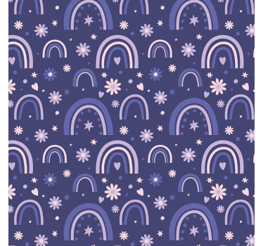 Folie til møbler lilla regnbuer - TenStickers