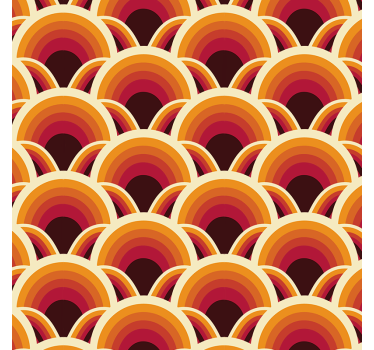 Folie til møbler med retro bølger design - TenStickers