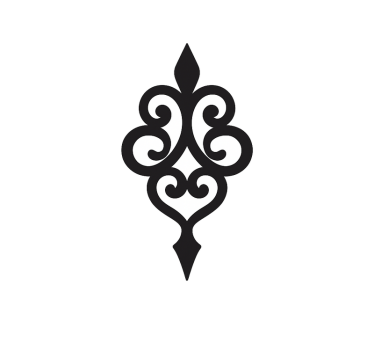 Wallsticker dyr damaskus rullekant - TenStickers