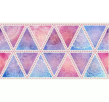 Boho trekanter grænseoverføringsbillede - TenStickers