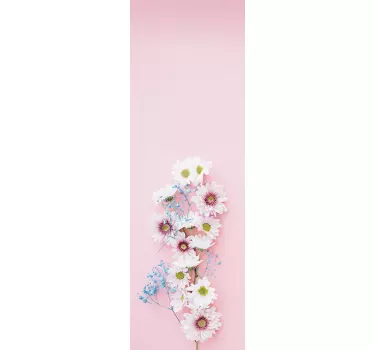 Rose blomster køleskab wrap mærkat - TenStickers