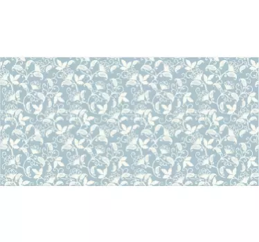 Vintage blomster mønster møbler mærkat - TenStickers