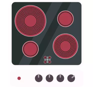 Wallstickers til børn på keramisk komfur - TenStickers