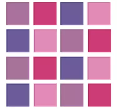 Violet toner flise kant klistermærke - TenStickers