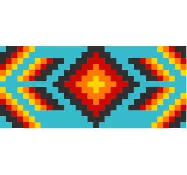 Huichol mexicansk kunst klistermærke - TenStickers