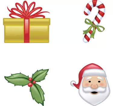 Jul klistermærke sæt - TenStickers