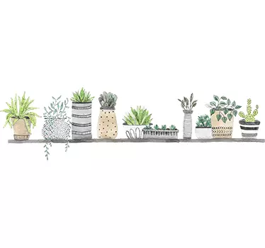 Hylde planter plante vægdekor - TenStickers