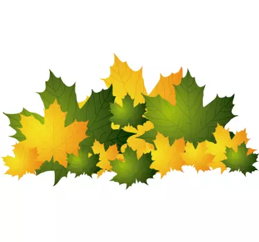Efterårsblade wallsticker - TenStickers