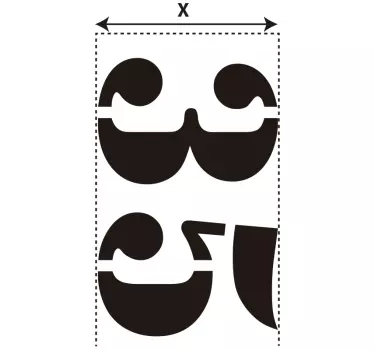 Container husnummer stikcer - TenStickers