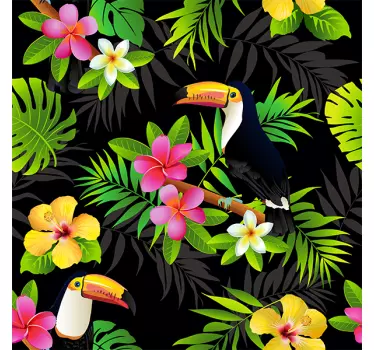 Jungle planter møbel mærkat - TenStickers
