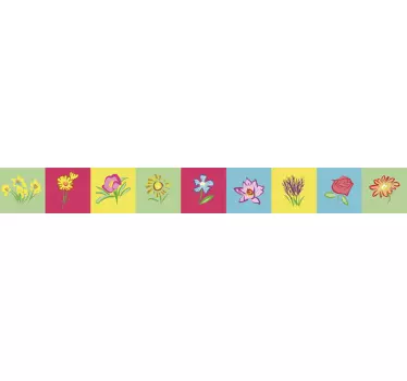 Blomster fliser overførsel - TenStickers