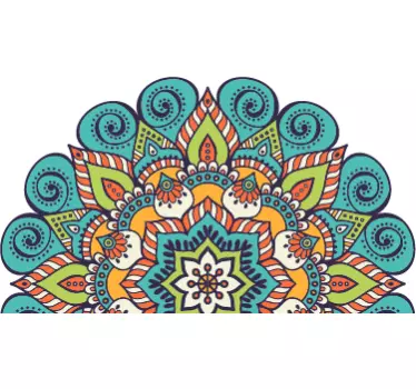 Mandala hovedgavl væg klistermærke - TenStickers