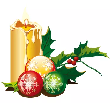 Klistermærke til julepynt - TenStickers