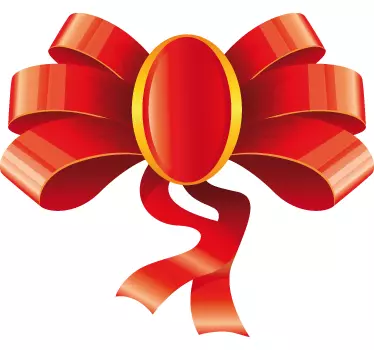 Et julebue vindues klistermærke - TenStickers