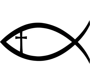 Christian fisk væg klistermærke - TenStickers
